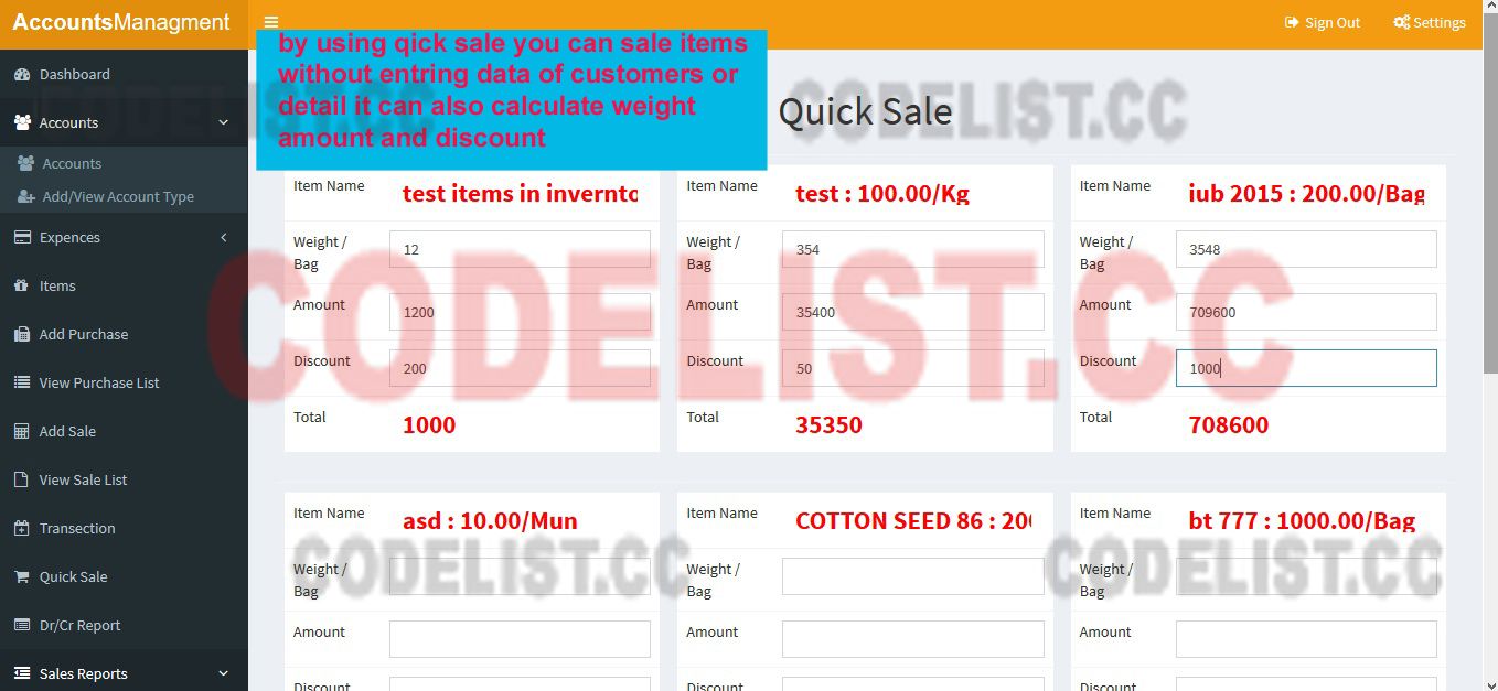 Quick Sale